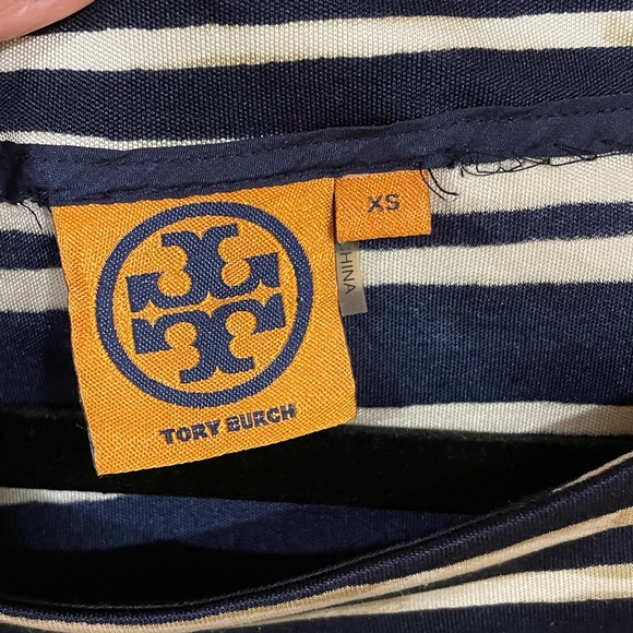 TORY BURCH- 100% silk stripped dress - Picture 3 of 4